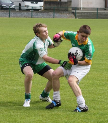 Action from the under 16 county semi final between Aodh Ruadh and Buncrana.