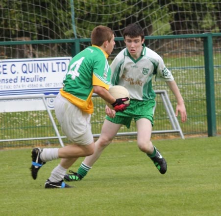 Action from the under 16 county semi final between Aodh Ruadh and Buncrana.