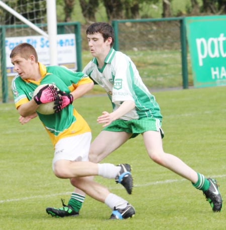 Action from the under 16 county semi final between Aodh Ruadh and Buncrana.