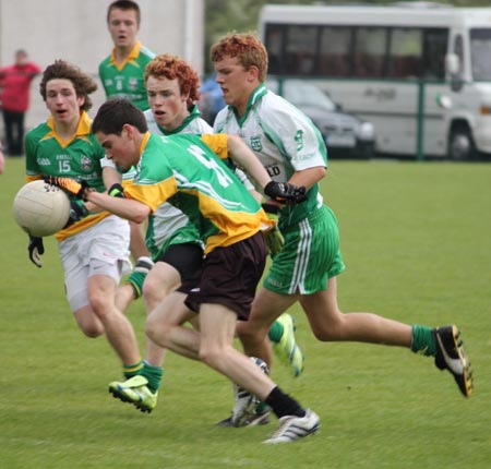 Action from the under 16 county semi final between Aodh Ruadh and Buncrana.