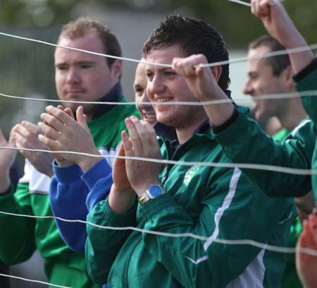 Supporters at the intermediate championship games against Fanad Gaels.