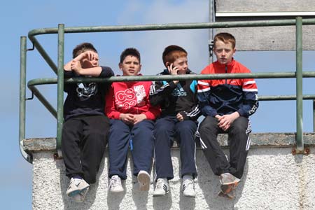 Supporters at the intermediate championship games against Fanad Gaels.