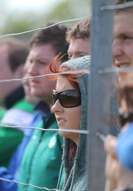 Supporters at the intermediate championship games against Fanad Gaels.