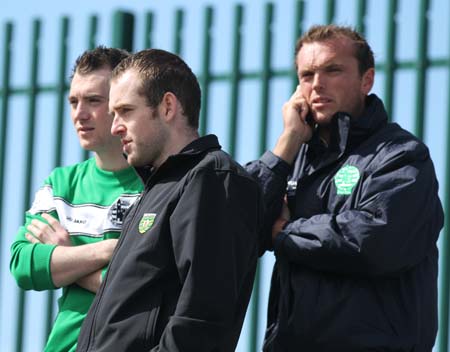 Supporters at the intermediate championship games against Fanad Gaels.