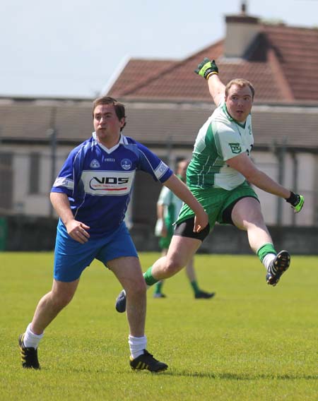 Action from the intermediate championship match against Fanad Gaels.