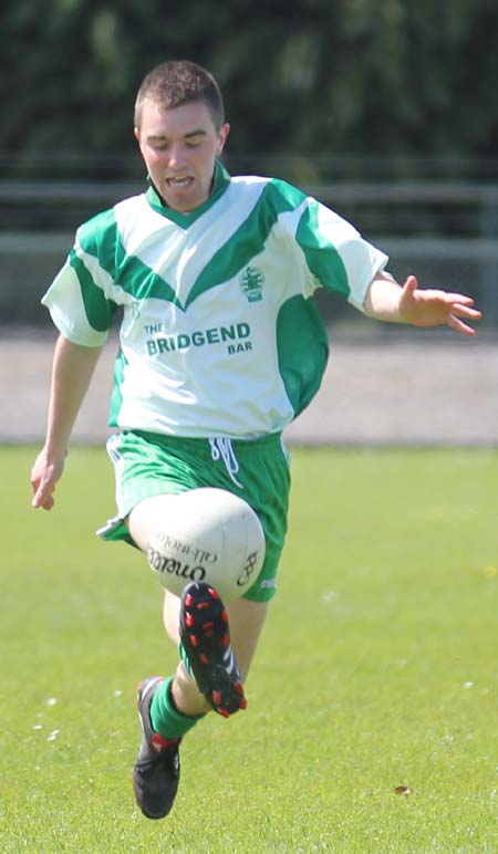 Action from the intermediate championship match against Fanad Gaels.