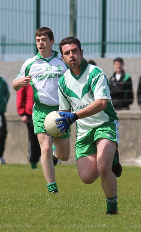 Action from the intermediate championship match against Fanad Gaels.