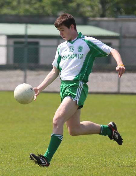 Action from the intermediate championship match against Fanad Gaels.