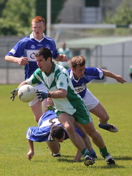 Action from the intermediate championship match against Fanad Gaels.