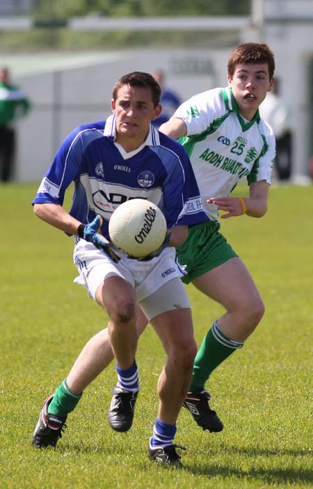 Action from the intermediate championship match against Fanad Gaels.