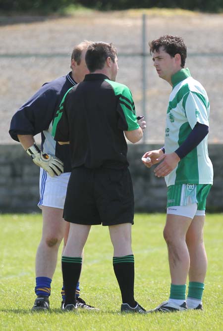 Action from the intermediate championship match against Fanad Gaels.