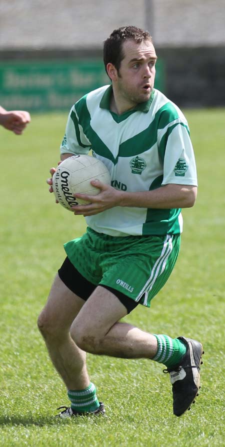 Action from the intermediate championship match against Fanad Gaels.