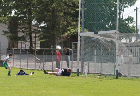 Action from the intermediate championship match against Fanad Gaels.