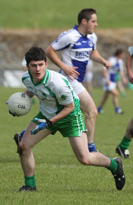 Action from the intermediate championship match against Fanad Gaels.