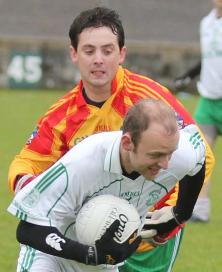 Action from the reserve league match against Saint Naul's.