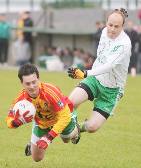 Action from the reserve league match against Saint Naul's.