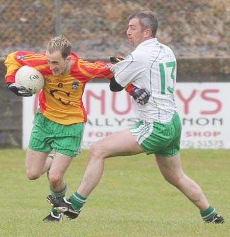 Action from the reserve league match against Saint Naul's.