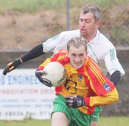 Action from the reserve league match against Saint Naul's.