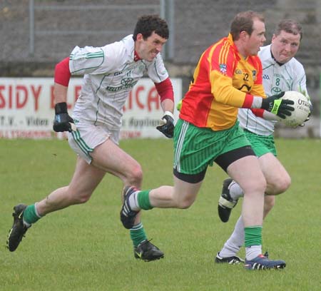 Action from the reserve league match against Saint Naul's.