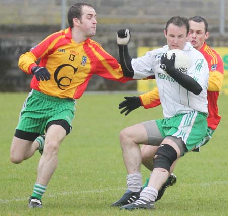 Action from the reserve league match against Saint Naul's.