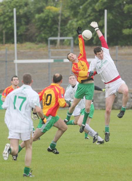 Action from the reserve league match against Saint Naul's.