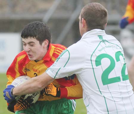 Action from the reserve league match against Saint Naul's.