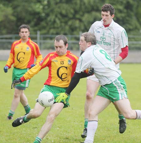 Action from the reserve league match against Saint Naul's.