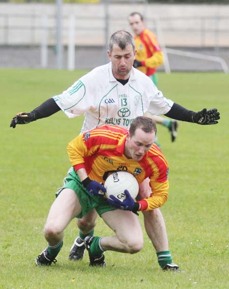 Action from the reserve league match against Saint Naul's.