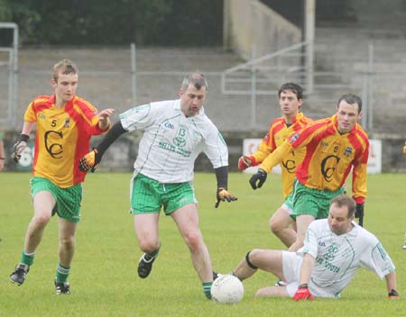 Action from the reserve league match against Saint Naul's.