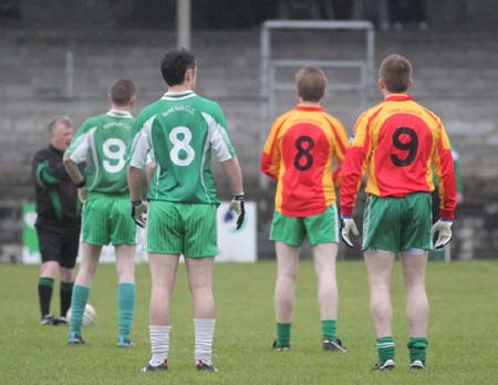 Action from the league match against Saint Naul's.