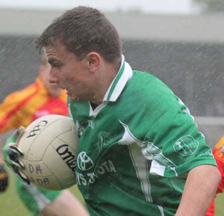 Action from the league match against Saint Naul's.