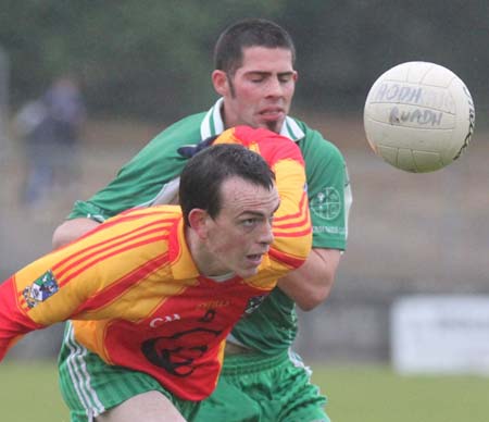 Action from the league match against Saint Naul's.