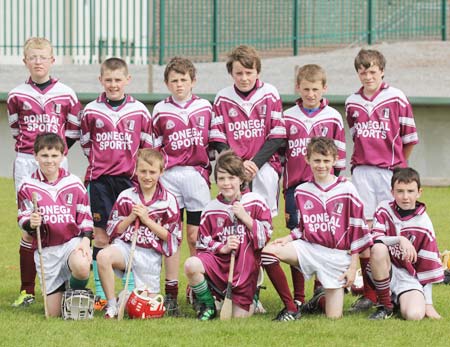 Action from the under 14 hurling blitz at Father Tierney Park.