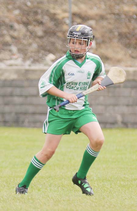 Action from the under 14 hurling blitz at Father Tierney Park.