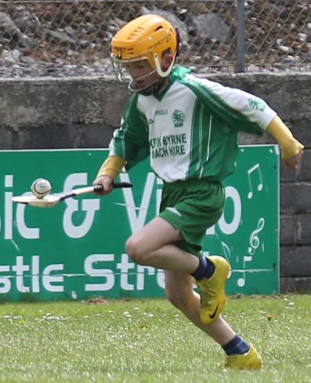 Action from the under 14 hurling blitz at Father Tierney Park.