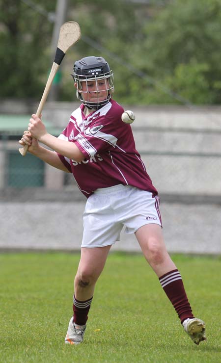 Action from the under 14 hurling blitz at Father Tierney Park.