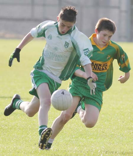 Action from the under 12 league game between Aodh Ruadh and Ardara.