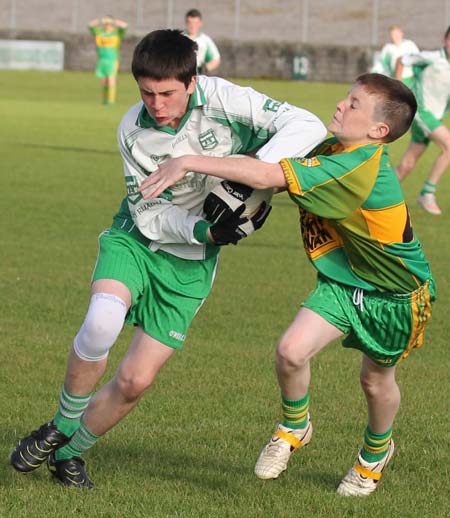 Action from the under 12 league game between Aodh Ruadh and Ardara.