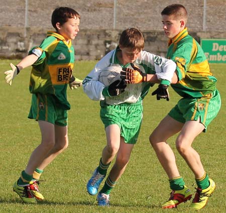 Action from the under 12 league game between Aodh Ruadh and Ardara.