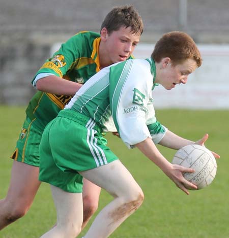 Action from the under 12 league game between Aodh Ruadh and Ardara.