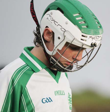 Action from the under 14 hurling game between Aodh Ruadh and Saint Eunan's.