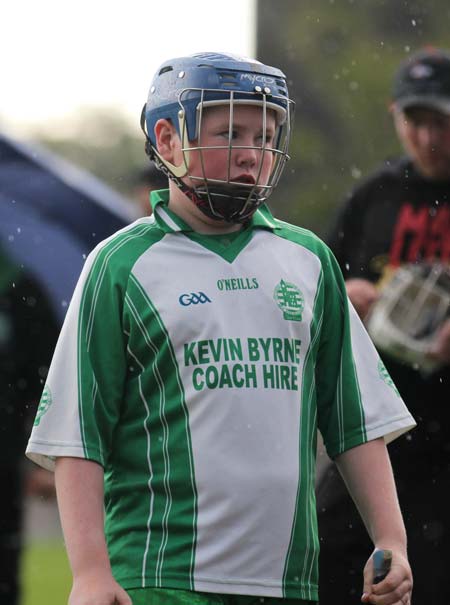 Action from the under 14 hurling game between Aodh Ruadh and Saint Eunan's.