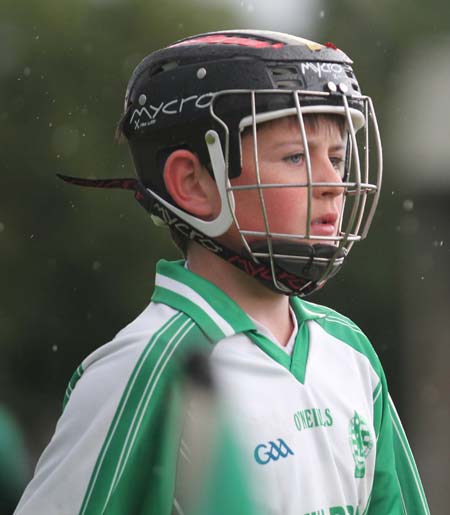 Action from the under 14 hurling game between Aodh Ruadh and Saint Eunan's.