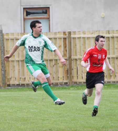 Action from the reserve league match against Naomh Cholmcille.