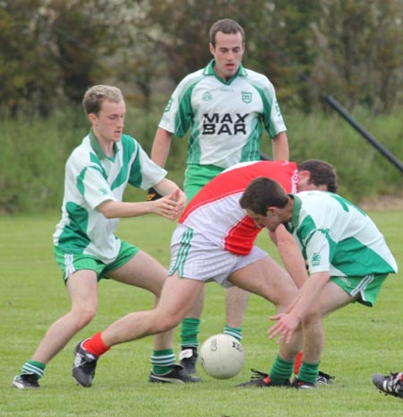 Action from the reserve league match against Naomh Cholmcille.