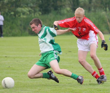 Action from the reserve league match against Naomh Cholmcille.