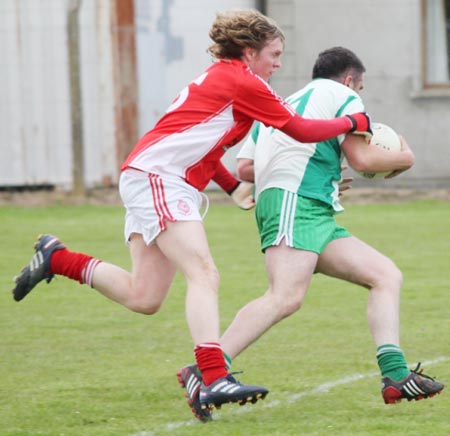 Action from the reserve league match against Naomh Cholmcille.