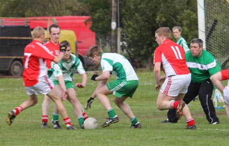 Action from the reserve league match against Naomh Cholmcille.