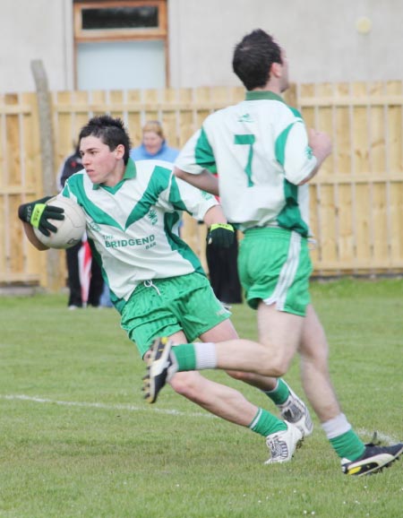 Action from the reserve league match against Naomh Cholmcille.