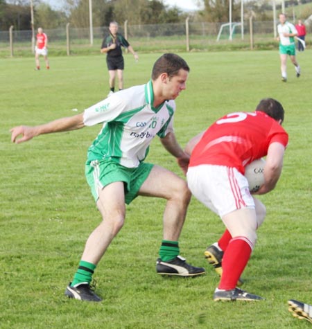 Action from the reserve league match against Naomh Cholmcille.